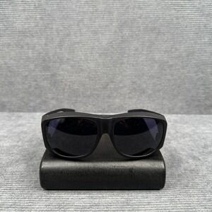 Solar Shield Fit Over y2k Sunglasses Black Square SS SQ LITE SMK-29003 Vtg Wrap